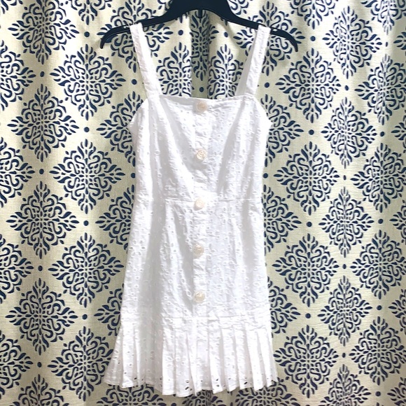 Alexis x Target White Eyelet Mini Dress S - Picture 2 of 9
